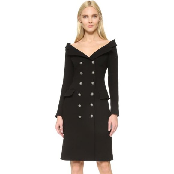 SOLD. Faith Connexion Off Shoulder Tuxedo Dress - Picture 4 of 10
